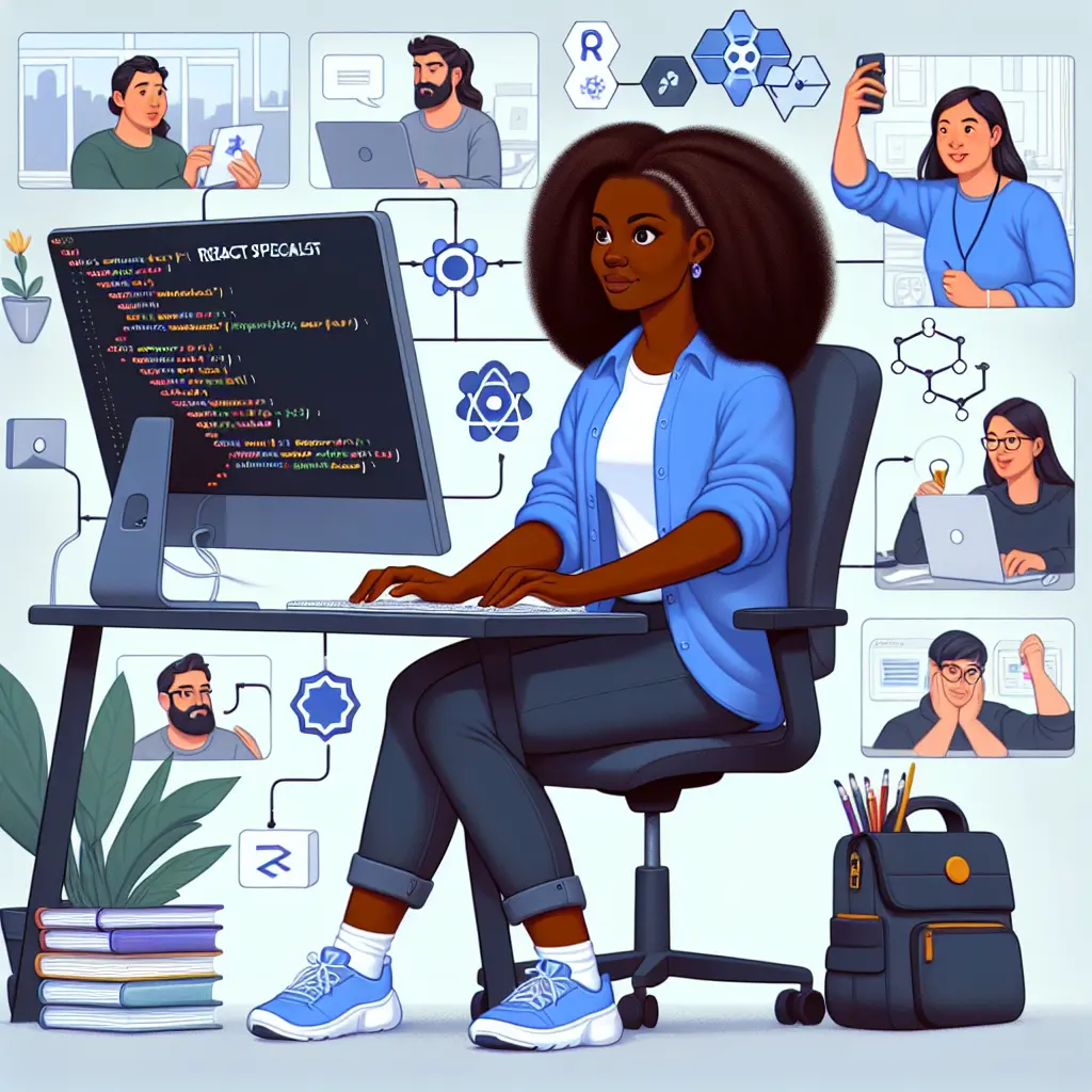 Image that represents the author Adrianne Blake, a renowned blogger specializing in React